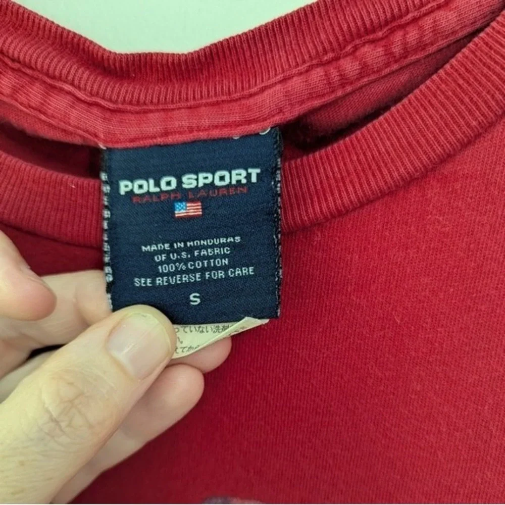 Vintage Polo Sport Bear‎ T-shirt 90s Y2K Trench Coat Beanie Mens S